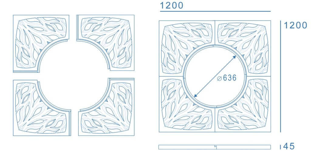 Приствольная решетка для дерева ZKING CRUST 1.2х1.2м Черная в Югорске фото