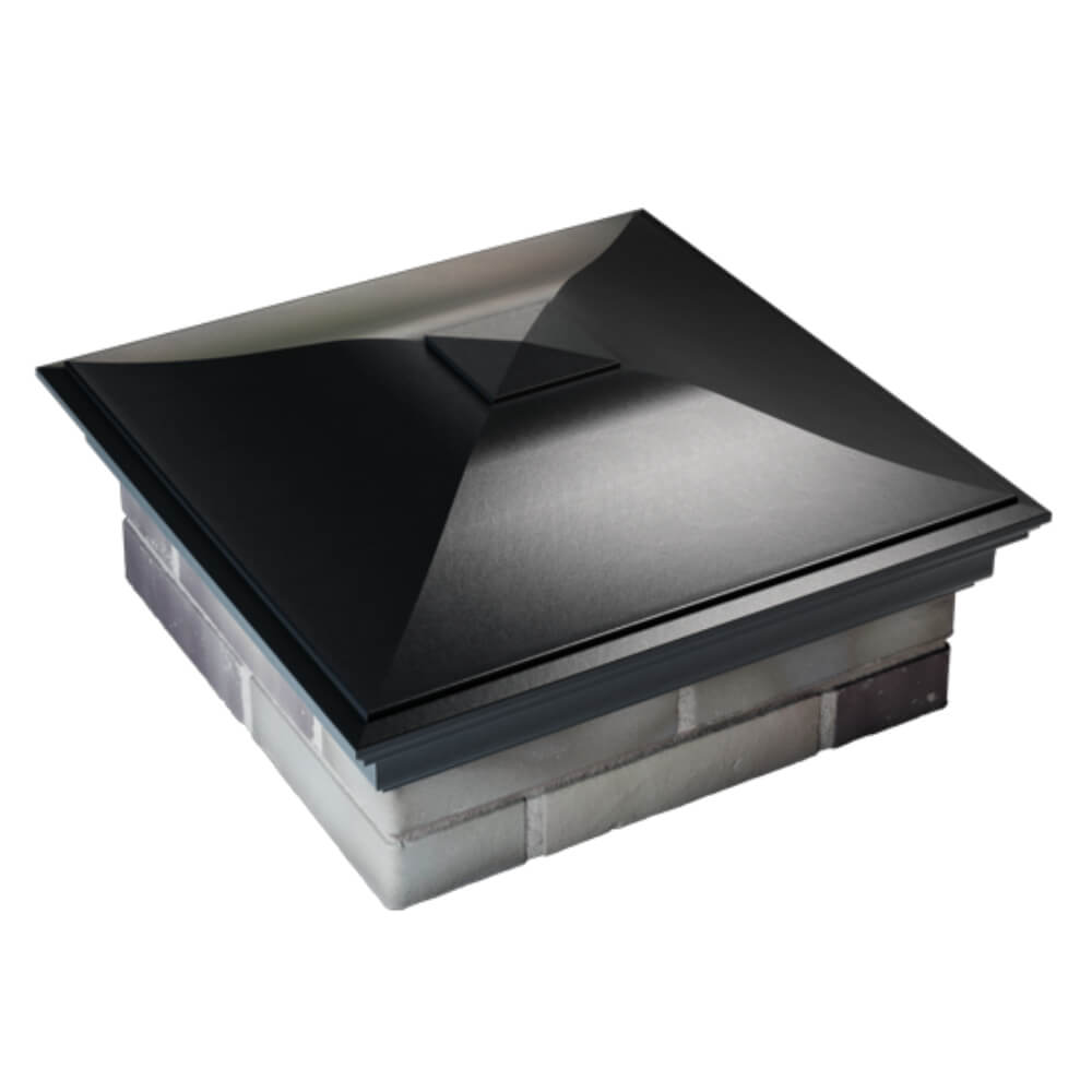 Колпак Zking Монблан Черный на столб 2х2 кирпича (515х515мм) Югорск фото