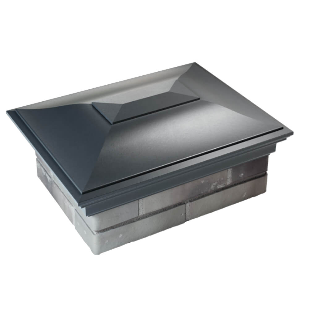 Колпак Zking Монблан Серый на столб 2х1.5 кирпича (515х385мм) Югорск фото