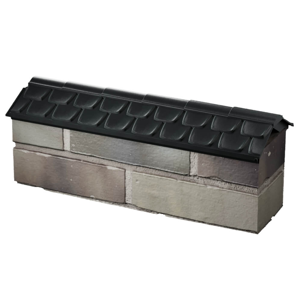 Парапет Zking Эльбрус Черный с посадкой на 0.5 кирпича (130мм) в Югорске фото