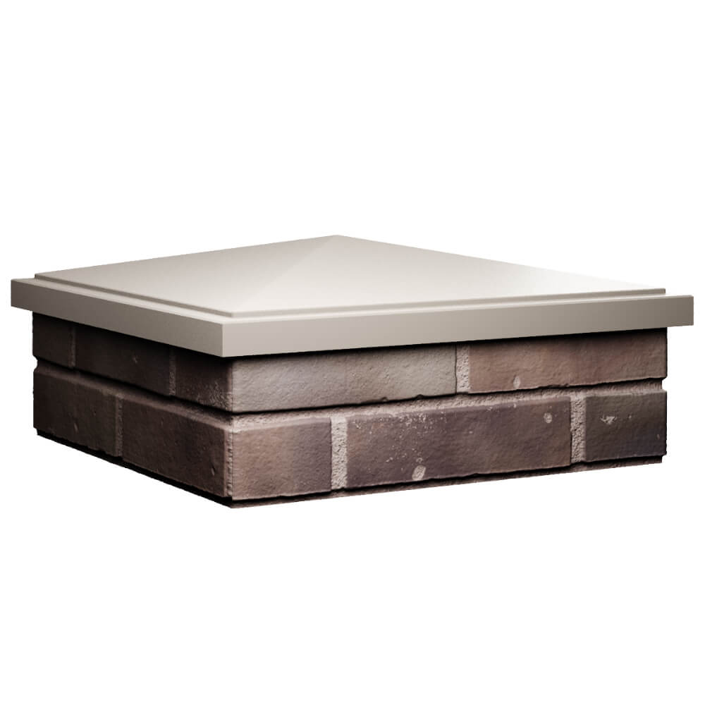 Колпак Zking БонаМоно Бежевый на столб 2х2 кирпича (515х515, 530х530мм) в Югорске фото