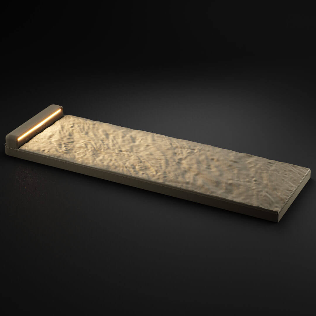 LED Светильник для шаговой плиты STONE Светлая Галька 330х75х98мм в Югорске фото