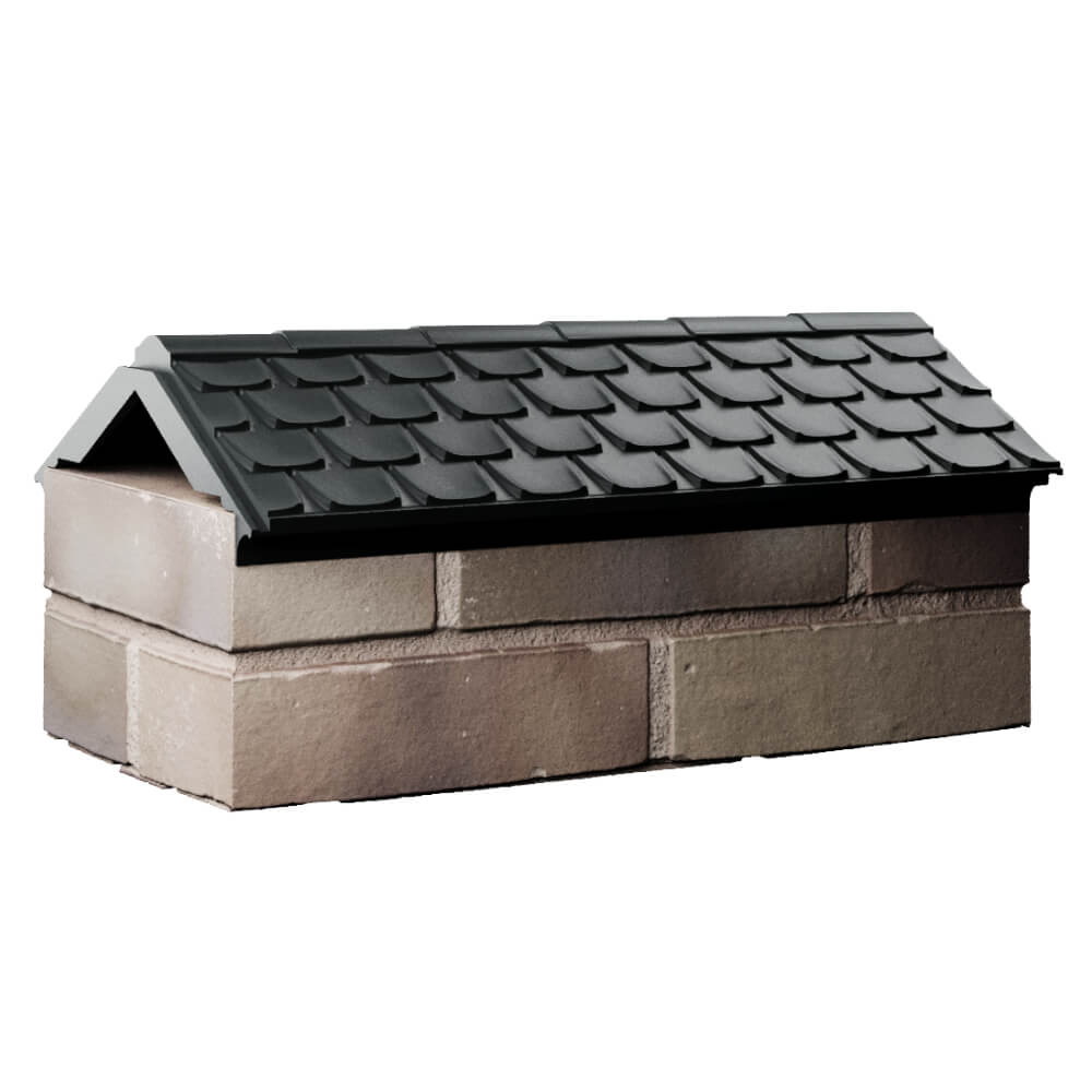 Парапет Zking Эльбрус Черный с посадкой на 1 кирпич (255мм) Югорск фото