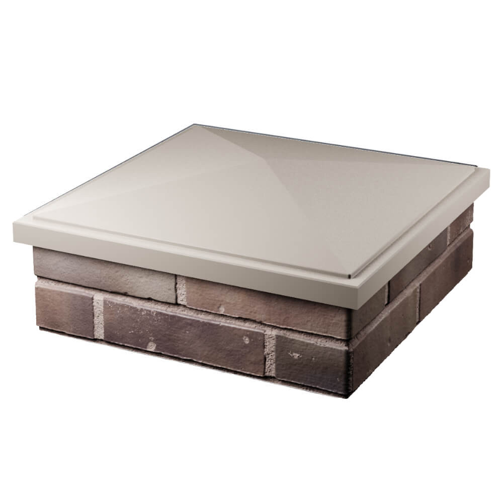 Колпак Zking БонаМоно Бежевый на столб 2х2 кирпича (515х515, 530х530мм) в Югорске фото