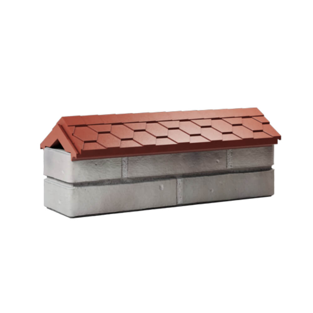 Парапет Zking Эверест Красный с посадкой на 0.5 кирпича (130мм) Югорск фото