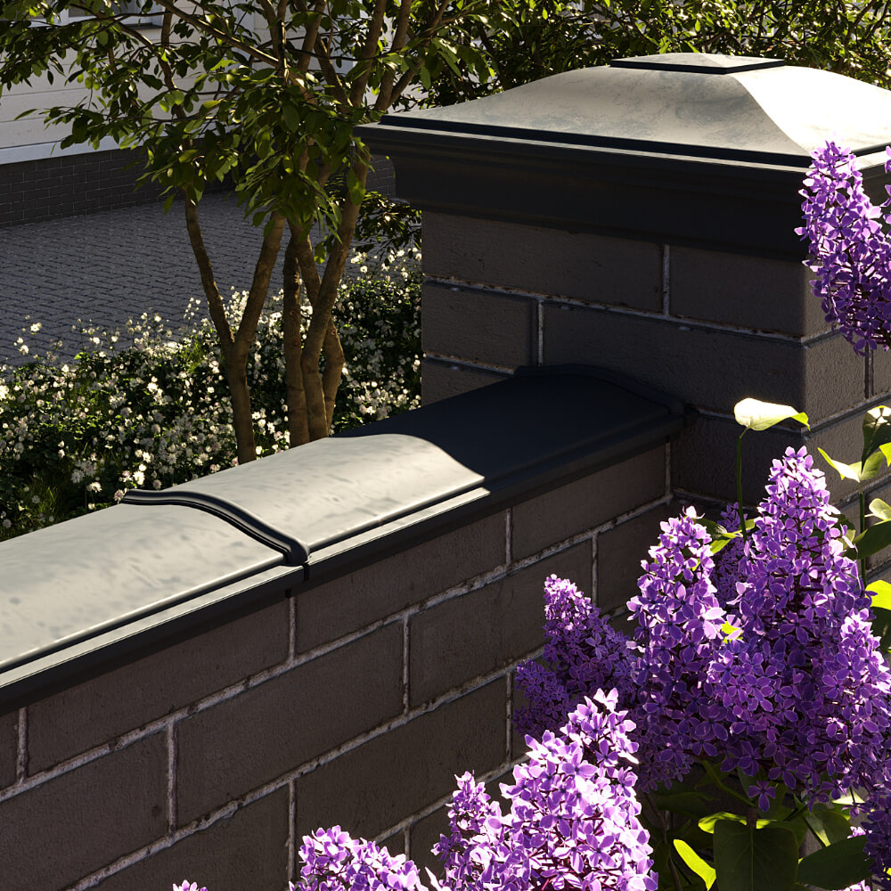 Парапет Zking Монблан Черный посадка на 0.5 кирпича (130мм) в Югорске фото