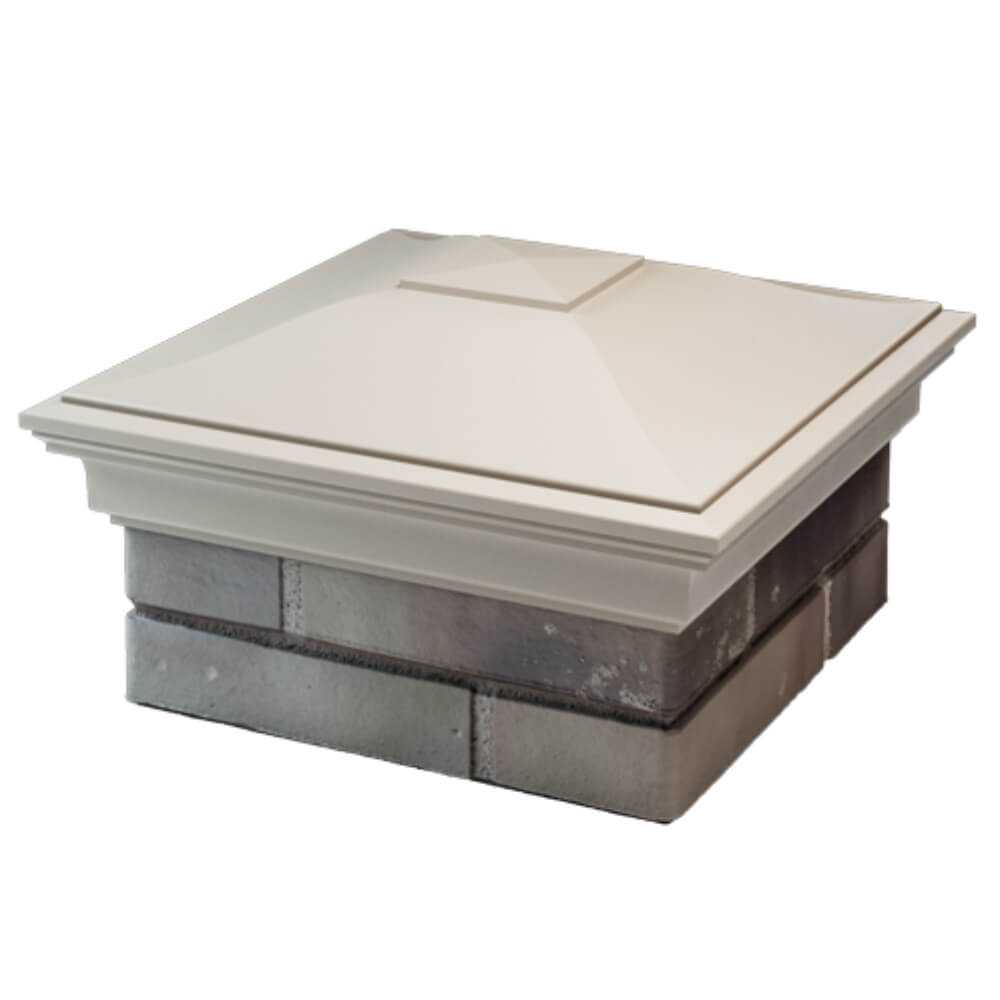 Колпак Zking Монблан Бежевый на столб 1.5х1.5 кирпича (385х385мм) в Югорске фото