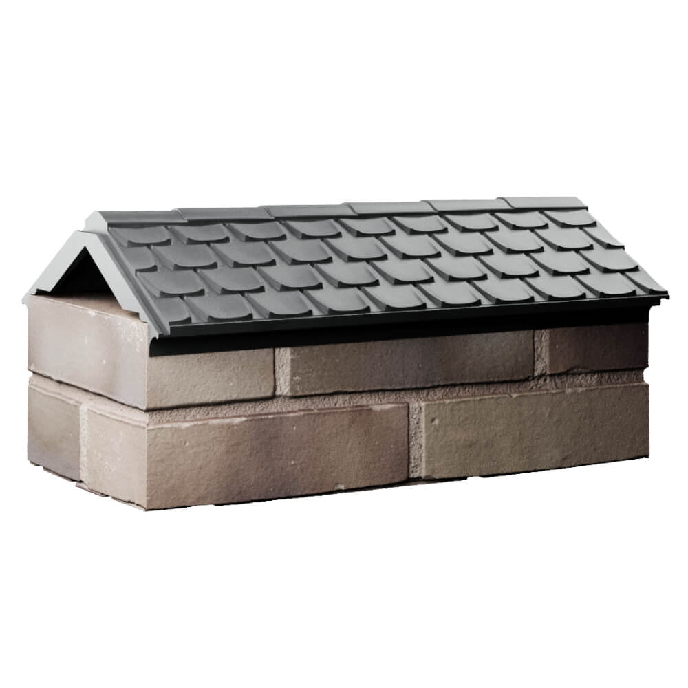 Парапет Zking Эльбрус Серый с посадкой на 1 кирпич (255мм) Югорск фото