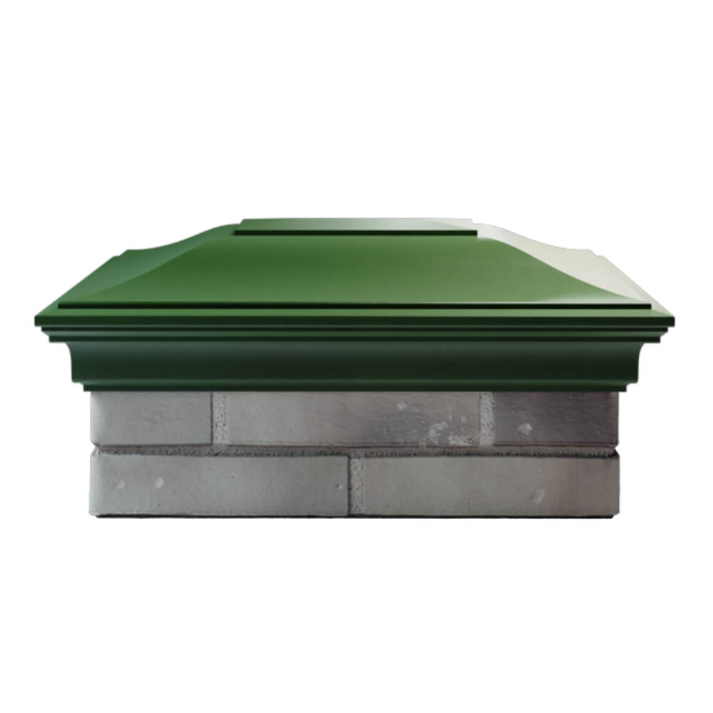 Колпак Zking Монблан Зеленый на столб 2х1.5 кирпича (515х385мм) в Югорске фото