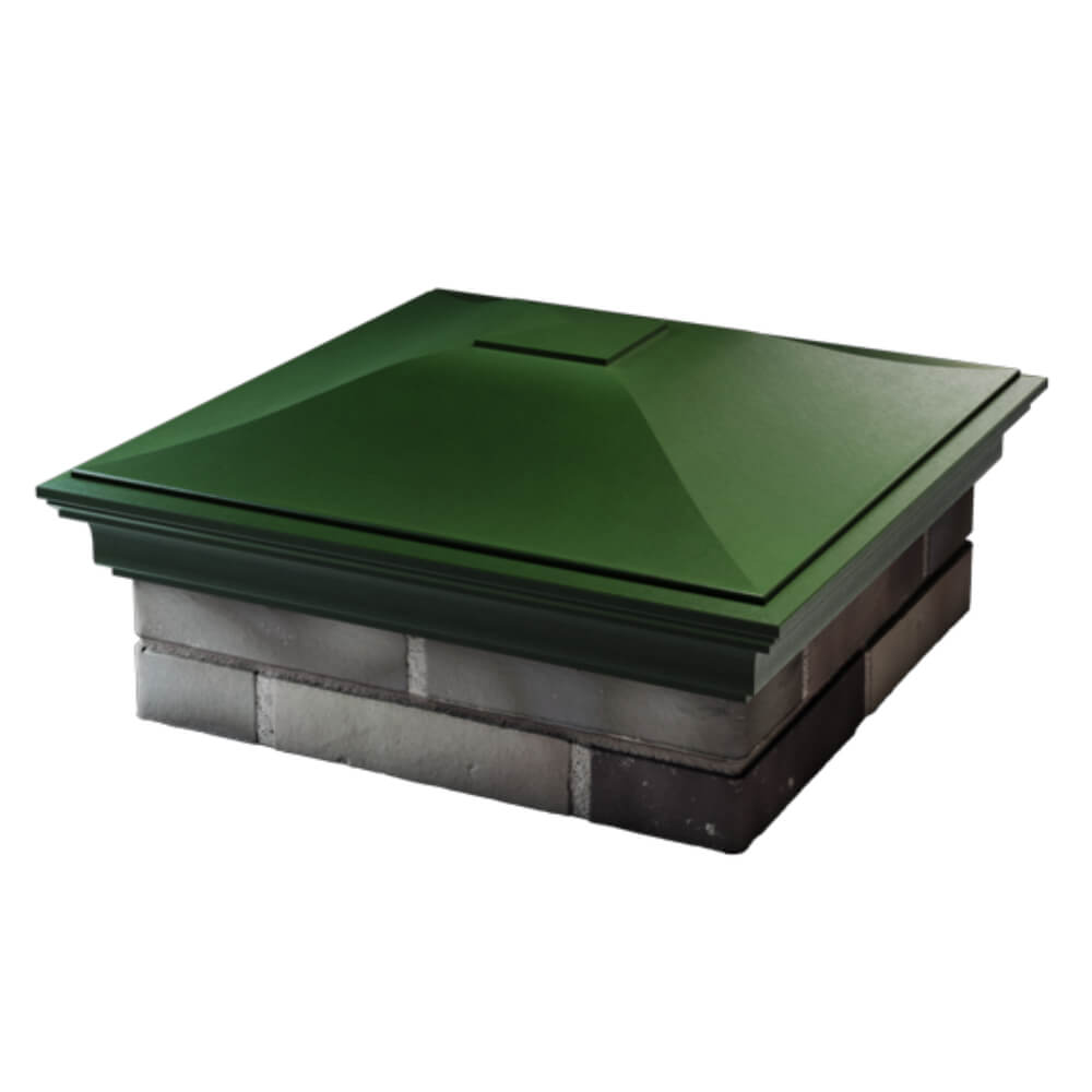 Колпак Zking Монблан Зеленый на столб 2х2 кирпича (515х515мм) в Югорске фото