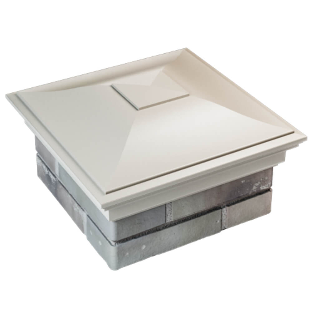 Колпак Zking Монблан Бежевый на столб 1.5х1.5 кирпича (385х385мм) в Югорске фото