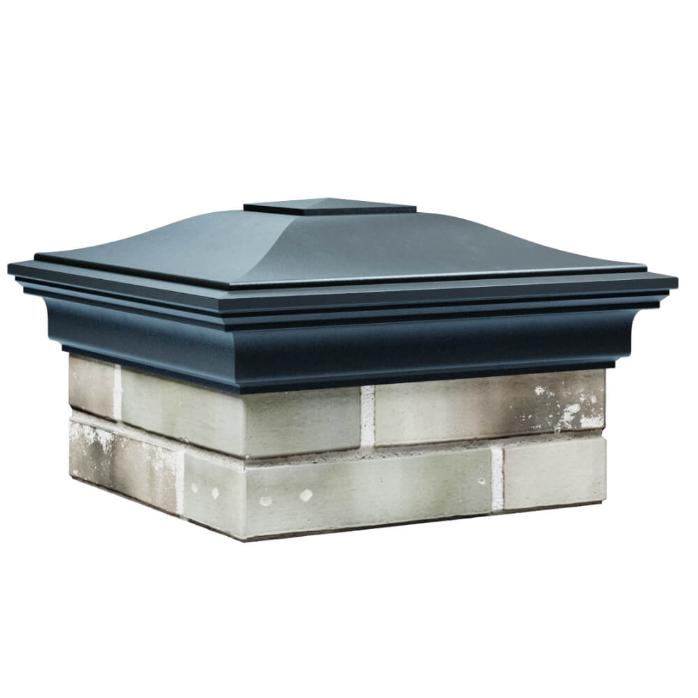 Колпак Zking Монблан Серый на столб 1.5х1.5 кирпича (385х385мм) в Югорске фото