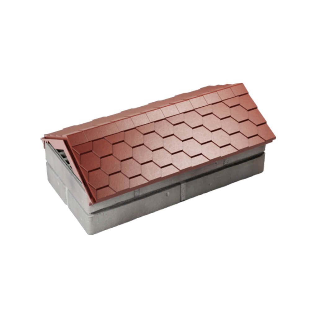 Парапет Zking Эверест Красный с посадкой на 1 кирпич (200/225/255мм) в Югорске фото