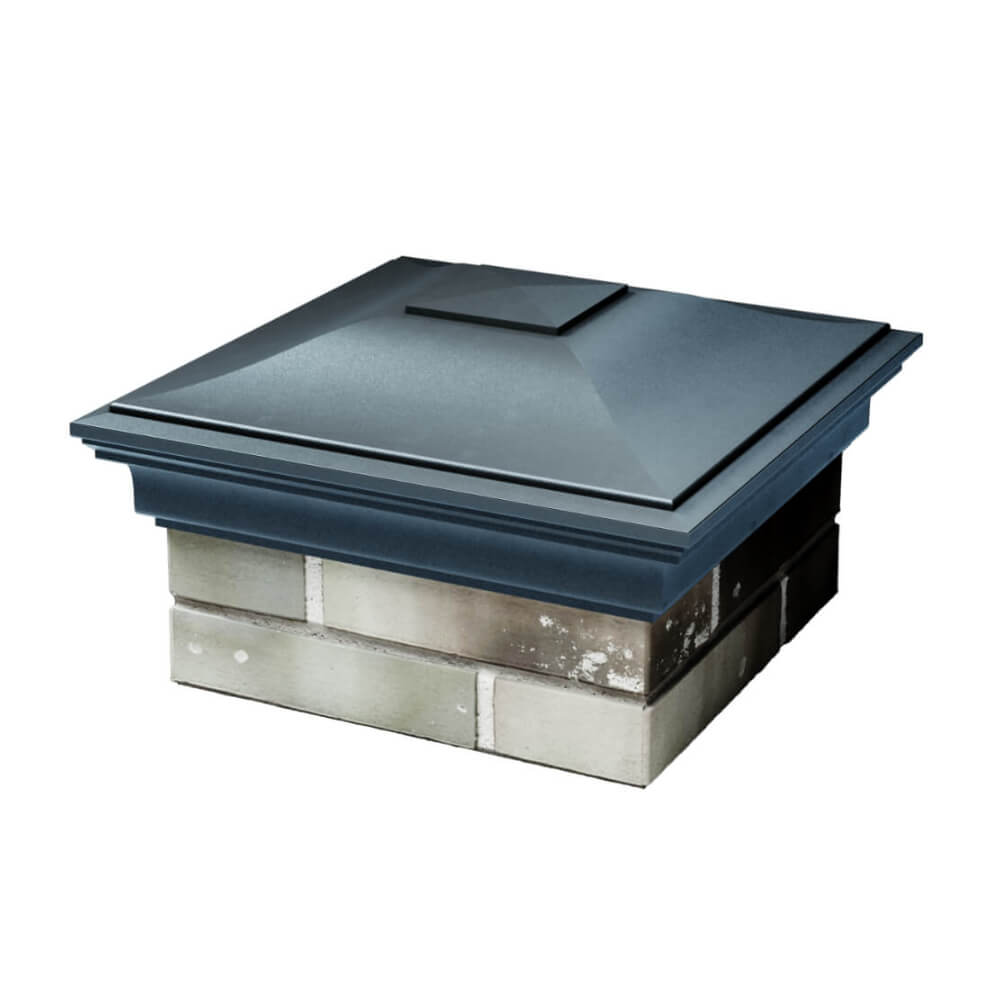 Колпак Zking Монблан Серый на столб 1.5х1.5 еврокирпича 0.7НФ (355х355мм) в Югорске фото