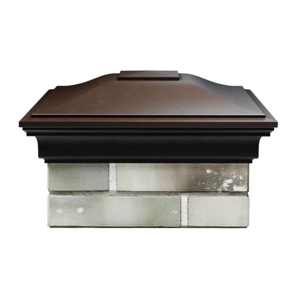 Колпак Zking Монблан Коричневый на столб 1.5х1.5 еврокирпича 0.7НФ (355х355мм) Югорск фото