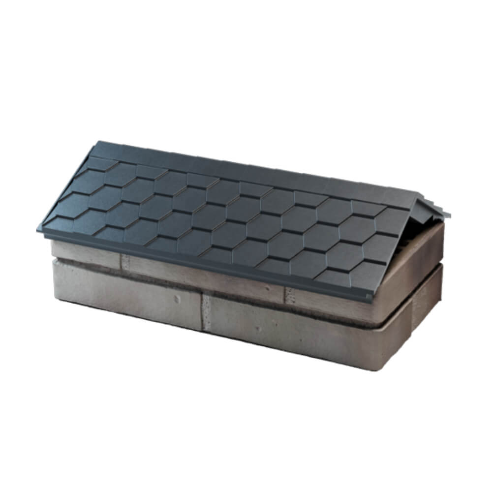 Парапет Zking Эверест Серый с посадкой на 1 кирпич (200/225/255мм) в Югорске фото