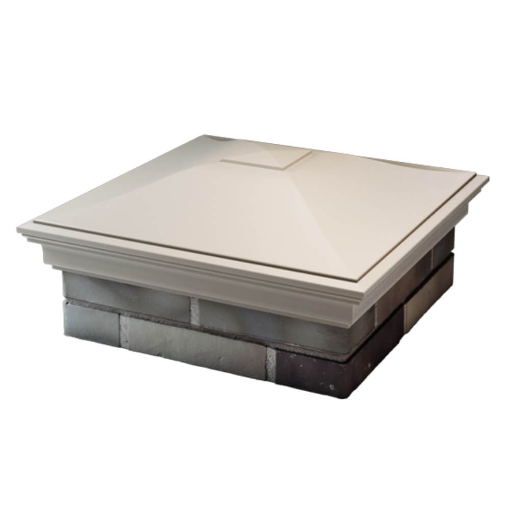 Колпак Zking Монблан Бежевый на столб 2х2 кирпича (515х515мм) в Югорске фото