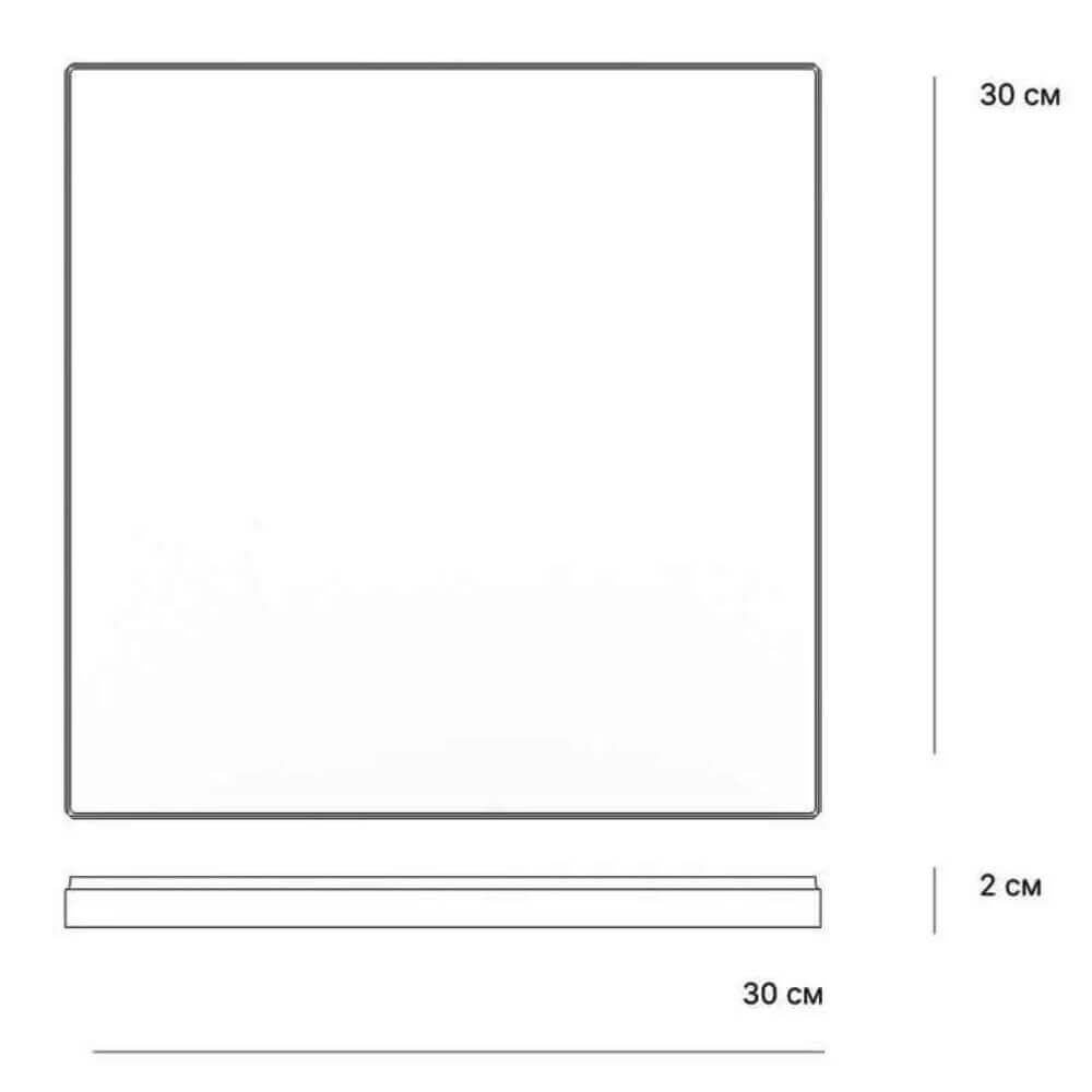 Плитка рядовая Verona 300х300х20мм Коричневый