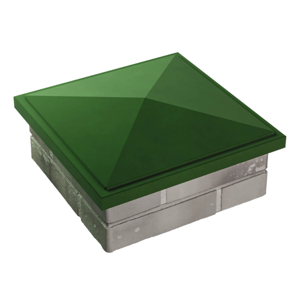 Колпак Zking БонаМоно Зеленый на столб 1.5х1.5 кирпича (385х385, 400х400мм) в Югорске фото