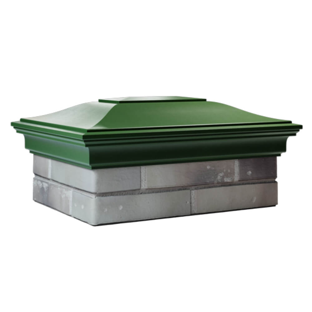 Колпак Zking Монблан Зеленый на столб 2х1.5 кирпича (515х385мм) в Югорске фото