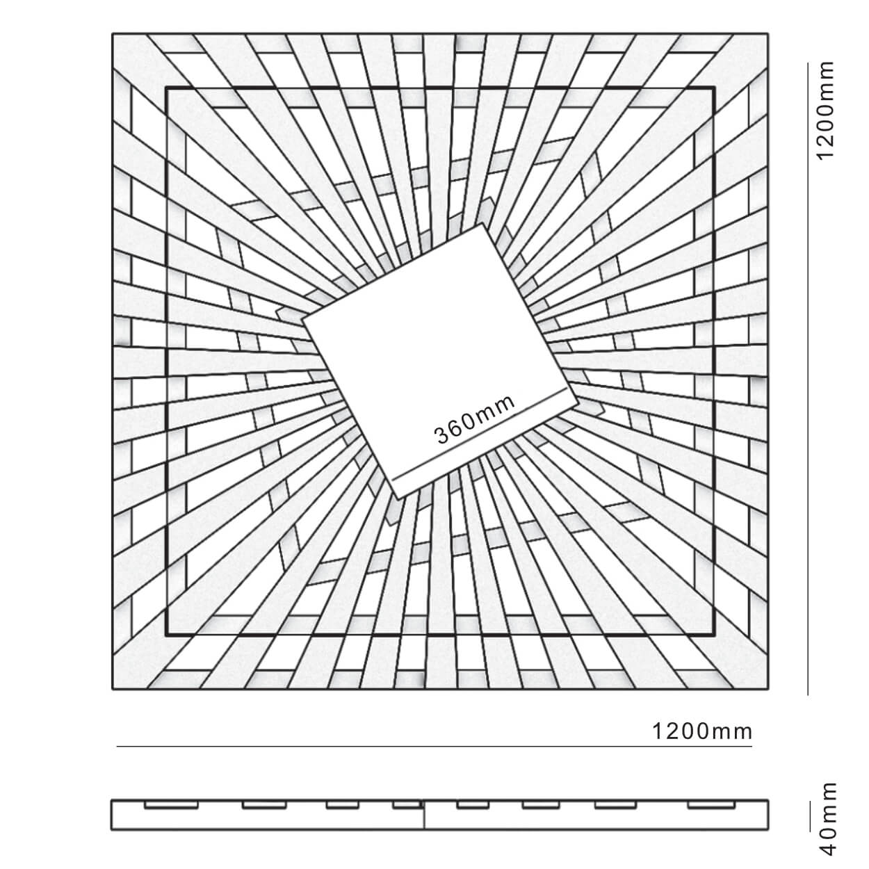 Приствольная решетка для дерева ZKING ATMOSPHERE 1.2х1.2м Черная в Югорске фото