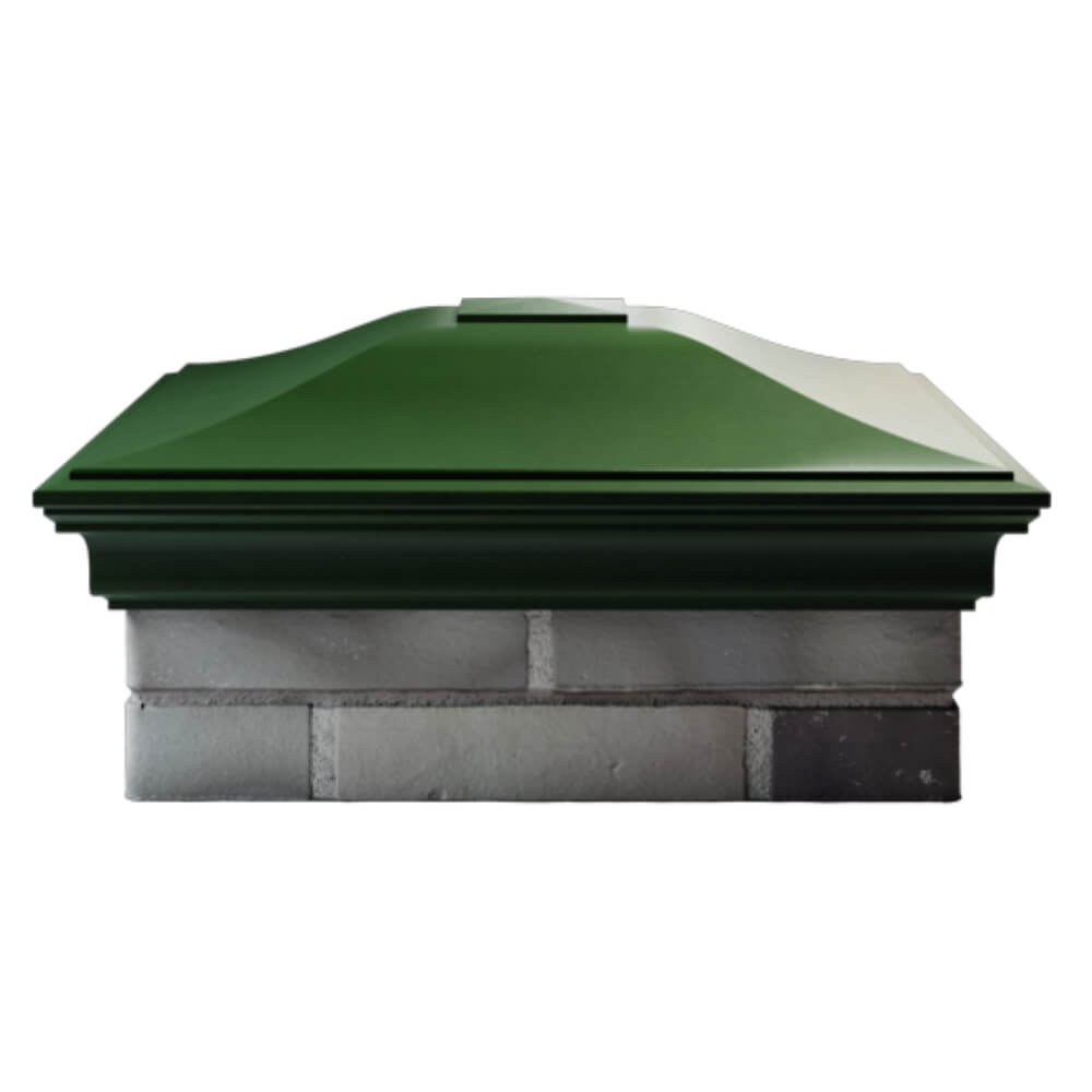 Колпак Zking Монблан Зеленый на столб 2х2 кирпича (515х515мм) в Югорске фото