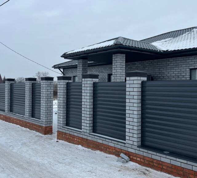 Колпак Zking Бона ХайТек Серый на столб 1.5х1.5 кирпича (385х385мм) в Югорске фото