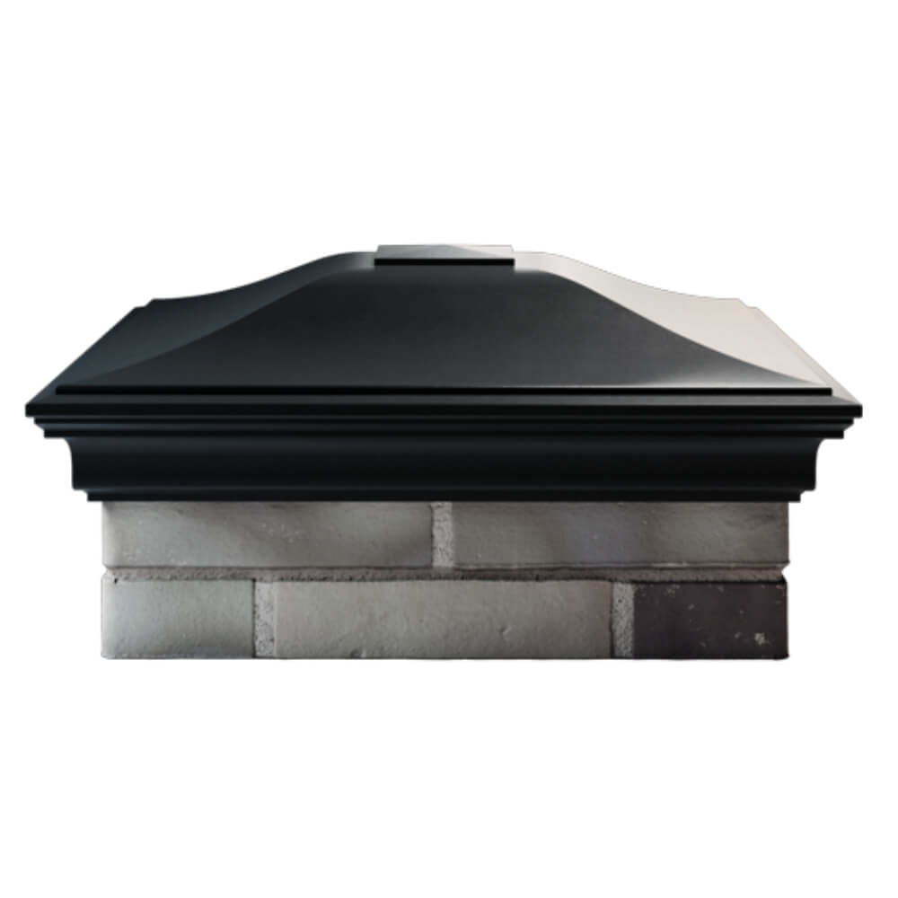 Колпак Zking Монблан Черный на столб 2х2 кирпича (515х515мм) в Югорске фото