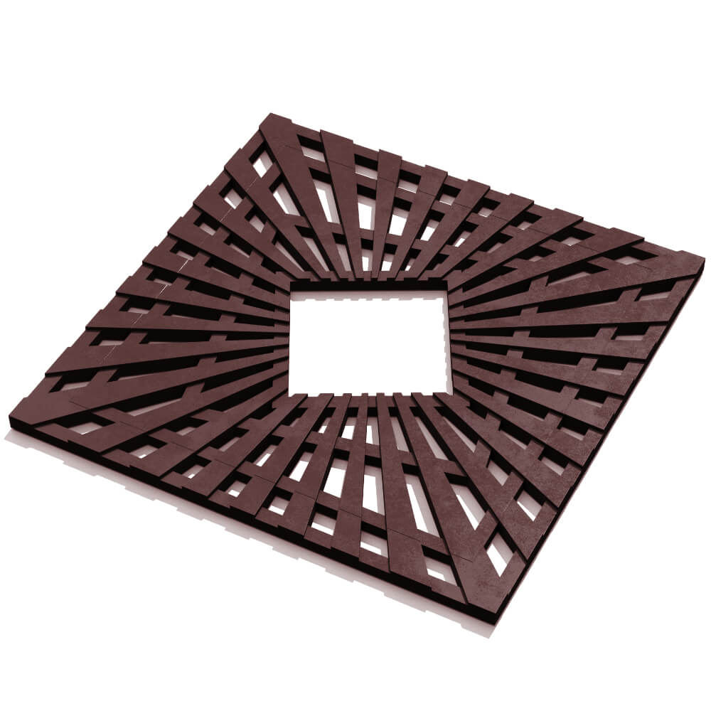 Приствольная решетка для дерева ZKING ATMOSPHERE 1.2х1.2м Коричневая в Югорске фото