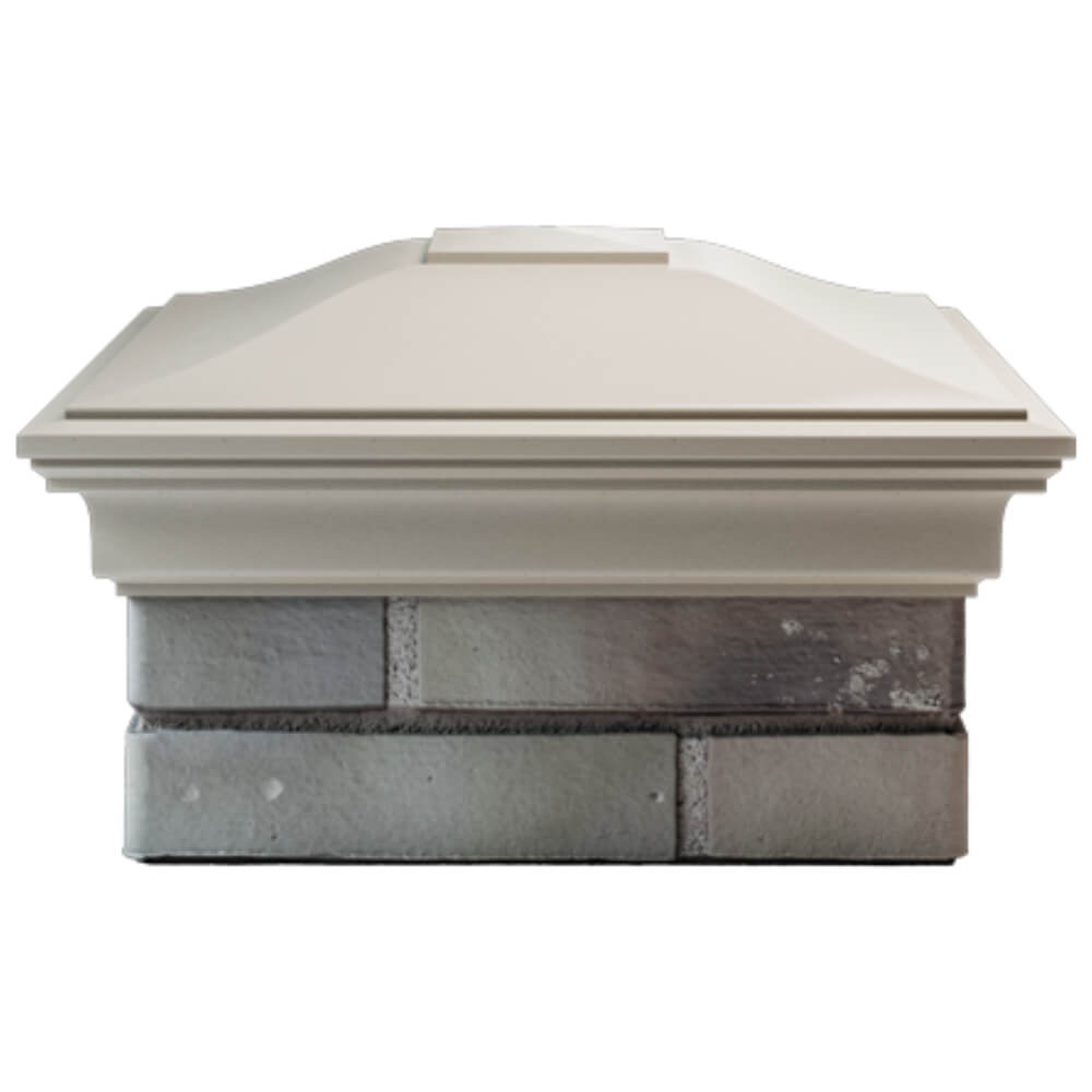 Колпак Zking Монблан Бежевый на столб 1.5х1.5 кирпича (385х385мм) Югорск фото