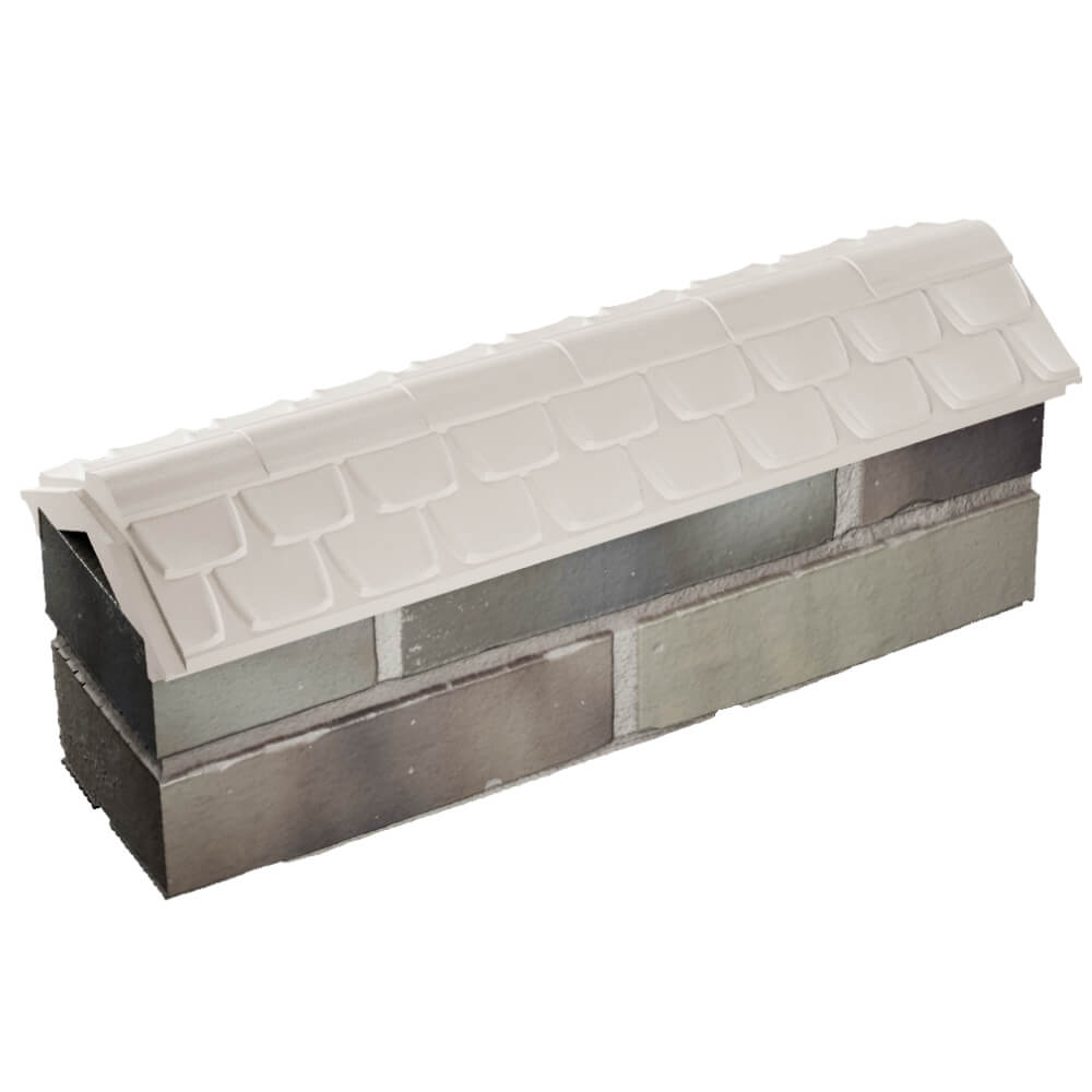 Парапет Zking Эльбрус Бежевый с посадкой на 0.5 кирпича (130мм) в Югорске фото