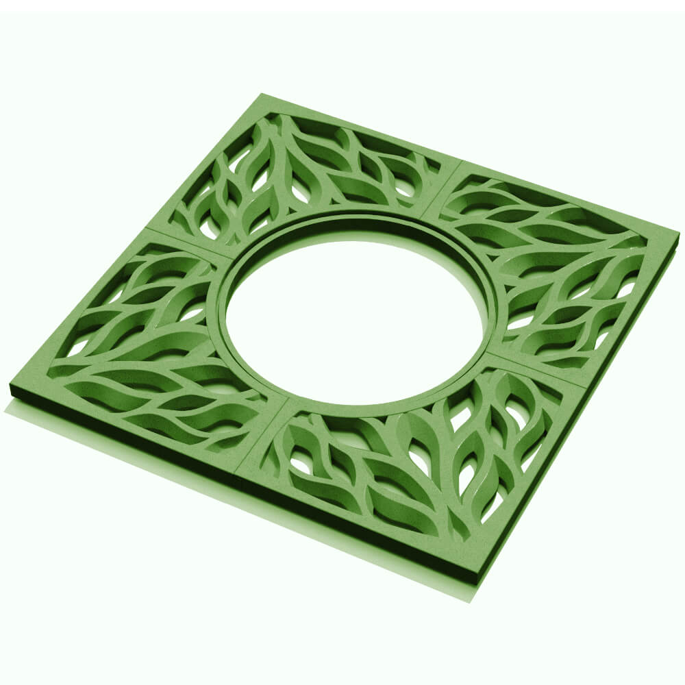 Приствольная решетка для дерева ZKING CRUST 1.2х1.2м Зеленая в Югорске фото