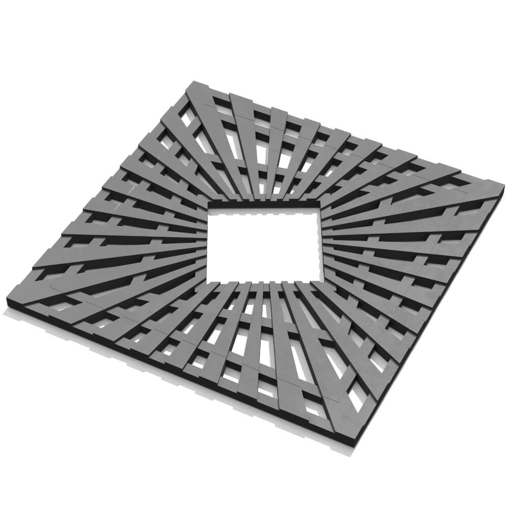 Приствольная решетка для дерева ZKING ATMOSPHERE 1.2х1.2м Серая в Югорске фото