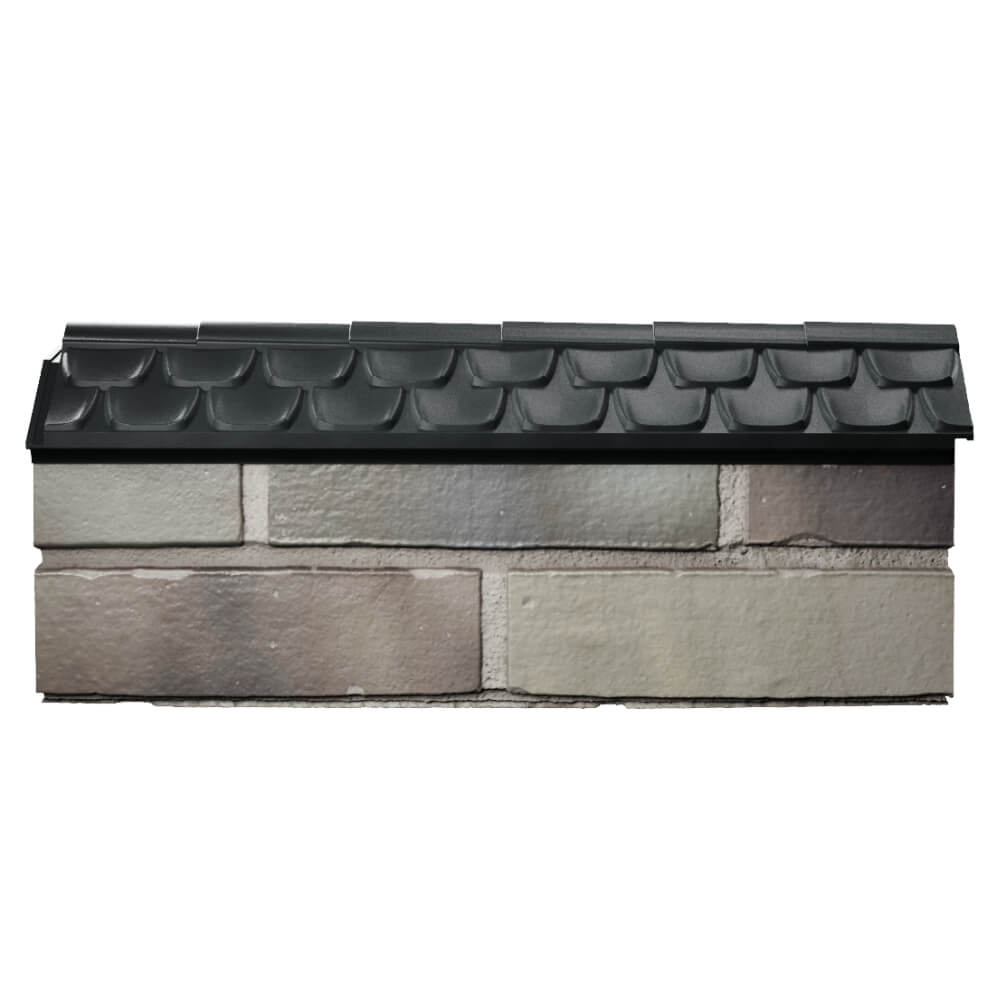 Парапет Zking Эльбрус Черный с посадкой на 0.5 кирпича (130мм) в Югорске фото