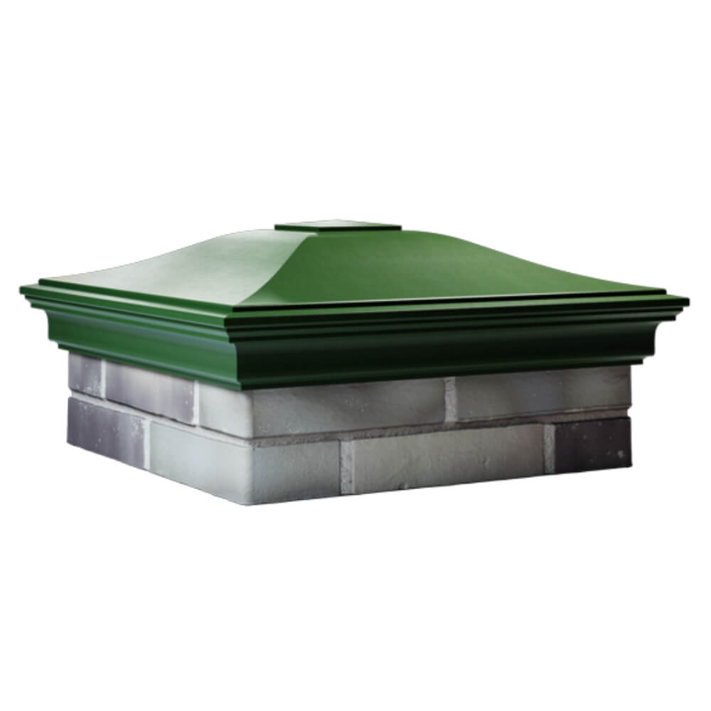 Колпак Zking Монблан Зеленый на столб 2х2 кирпича (515х515мм) в Югорске фото