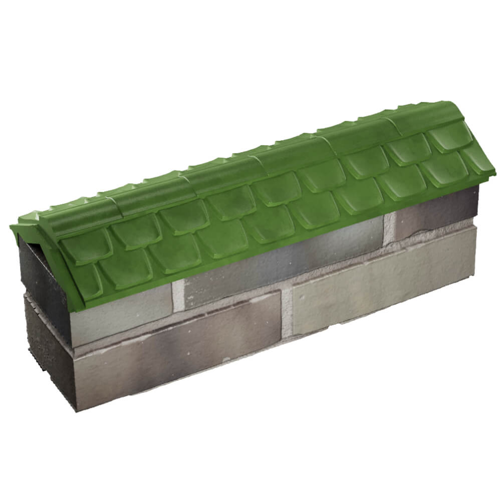 Парапет Zking Эльбрус Зеленый с посадкой на 0.5 кирпича (130мм) в Югорске фото
